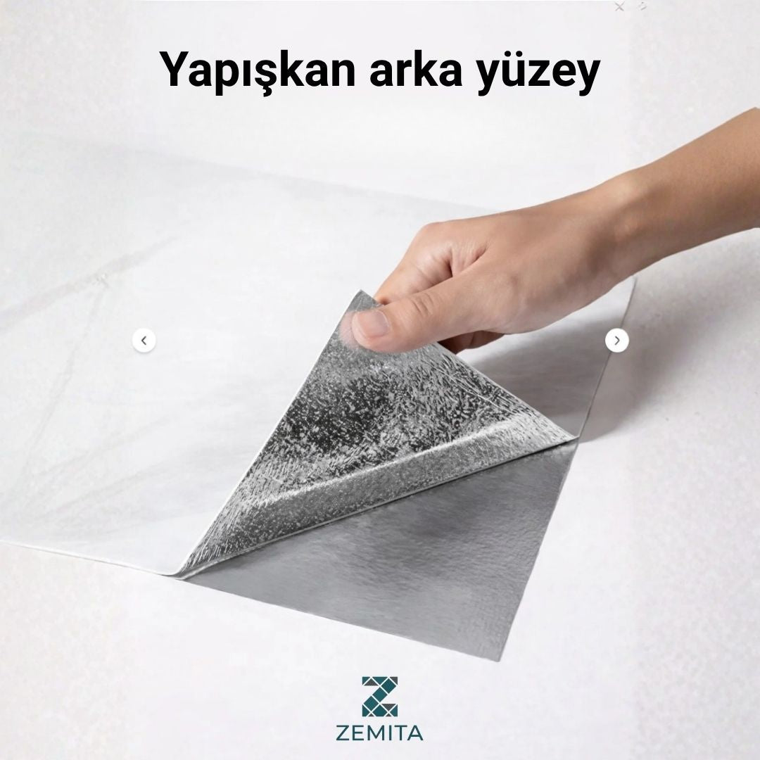 BEYAZ SİYAH MERMER DESENLİ  ZMT-26-101